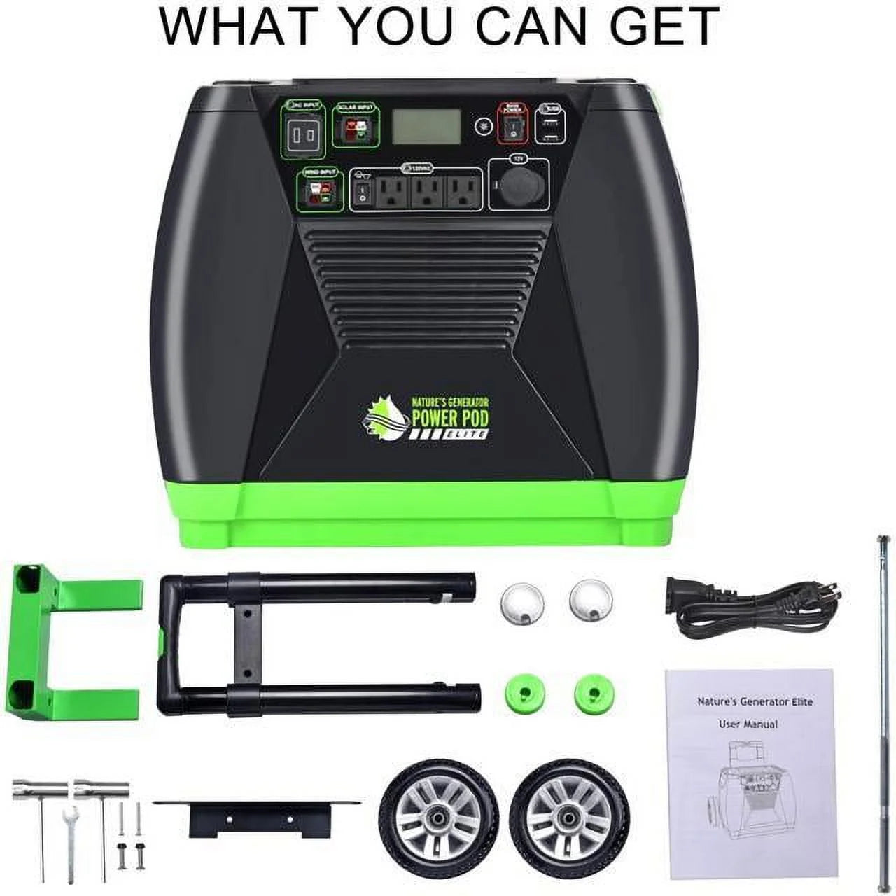 Nature'S Generator Elite Platinum 3600W Continuous / 7200W Peak Portable Power Station